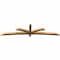 Ekena Millwork Davenport Timber Gable Bracket, Western Red Cedar, 108"W x 27"H x 3 1/2"D x 3 1/2"F, 6/12 Pitch GBW108X27X0404DAV00SWR - alternate 5